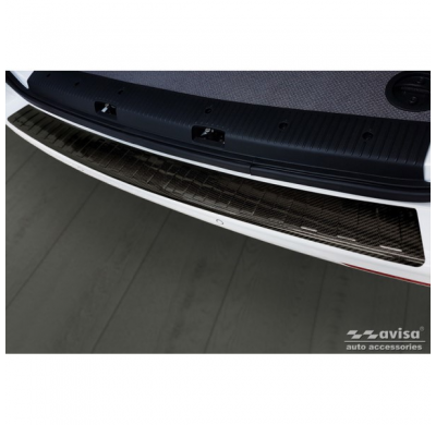 Protector De Paragolpes Trasero Carbono En 3d Real Para Volkswagen Transporter T5 2003-2015 Y T6 2015-2010 Y T6.1 2020-2022 'Rib