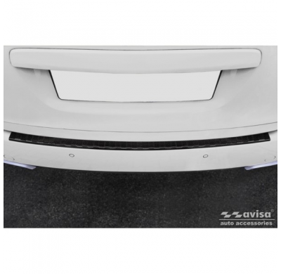 Protector de paragolpes trasero carbono 3D real para Porsche Cayenne II 2010-2014 'Ribs'