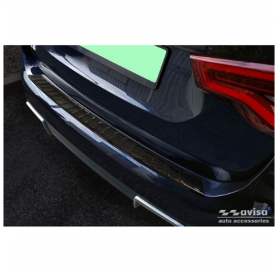 Protector De Paragolpes Trasero Carbono 3d Real Para Bmw Ix3 (G08) 2020- 'Ribs'