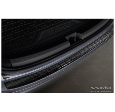 Protector De Paragolpes Trasero Carbono 3d Real Para Volkswagen Taigo 2021- 'Ribs'