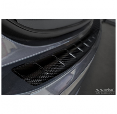 Protector De Paragolpes Trasero Carbono 3d Real Para Volkswagen Taigo 2021- 'Ribs'