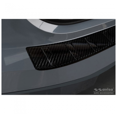 Protector de parachoques trasero en carbono 3D real adecuado para BMW iX (I20) 2021- "Ribs