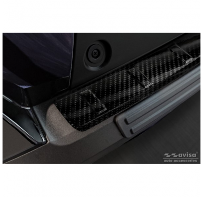 Protector de parachoques trasero en carbono 3D para Toyota Corolla Cross 2022- 'Ribs'.