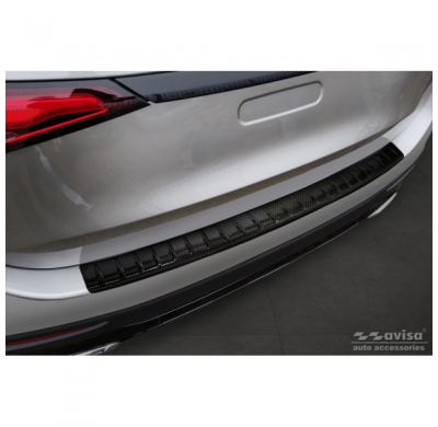 Protector de parachoques trasero Real 3D Carbon adecuado para Mercedes GLC II (X254) 2022- 'Ribs