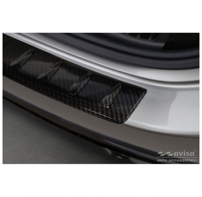 Protector de parachoques trasero Real 3D Carbon adecuado para Mercedes GLC II (X254) 2022- 'Ribs