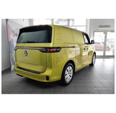 Protector de parachoques trasero Real 3D Carbon adecuado para Volkswagen ID.Buzz & ID.Buzz Cargo 2022- 'Ribs'