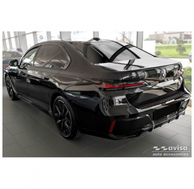 Protector de parachoques trasero Real 3D Carbon apto para BMW Serie 7 G70 Sedan M-Package 2023-