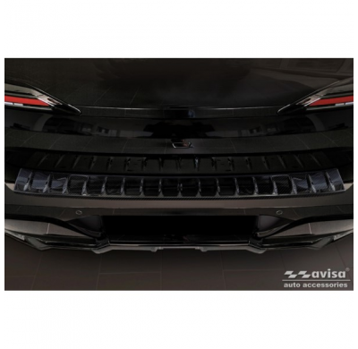 Protector de parachoques trasero Real 3D Carbon apto para BMW Serie 7 G70 Sedan M-Package 2023-