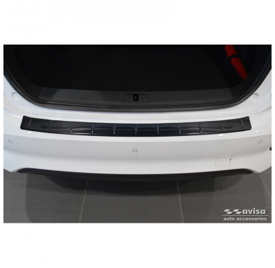 Protector de parachoques trasero Real 3D Carbon apto para MG 5 SW (EV) 2022- 'Ribs'