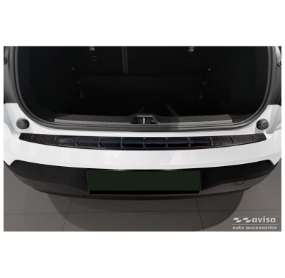 Protector de parachoques trasero Real 3D Carbon apto para Volvo EX30 2023- 'Ribs'