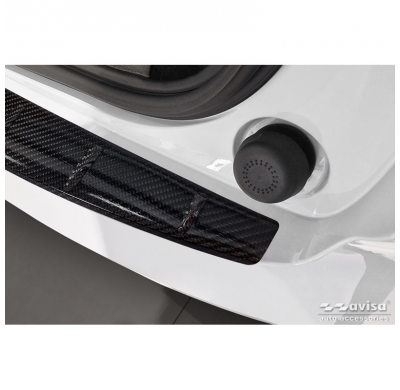 Protector de parachoques trasero Real 3D Carbon apto para Volvo EX30 2023- 'Ribs'