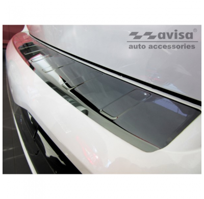 Negro Mirror Protector De Paragolpes Trasero Acero Inox for Bmw X7 (G07) 2019- 'Ribs'