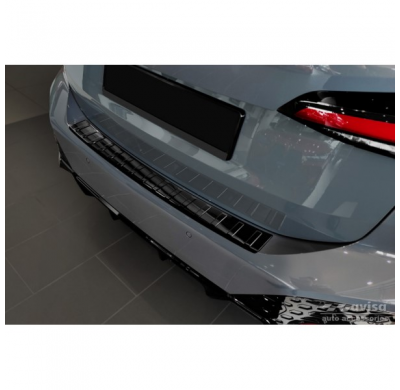 Protector de paragolpes trasero de acero inoxidable con espejo negro, para el BMW Serie 2 U06 Active Tourer M-Pakage 2021- 'Ribs