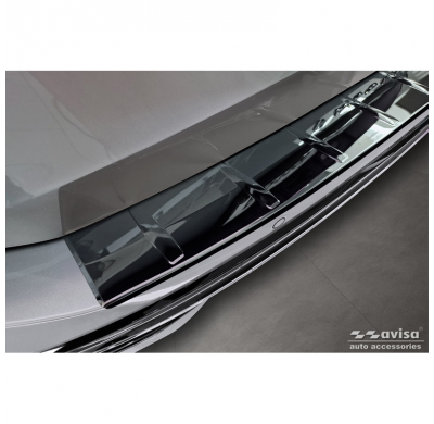 Protector de parachoques trasero de acero inoxidable Black Mirror apto para Volkswagen Passat Variant (CJ5) 2023- 'Ribs'