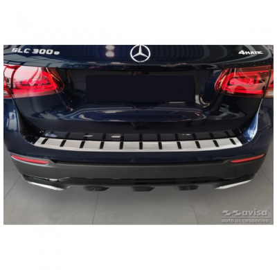 Protector de parachoques trasero de acero inoxidable para Mercedes GLC (X253) 2015-2019 y Facelift 2019- 'STRONG EDITION'