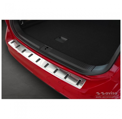 Protector de parachoques trasero de acero inoxidable para Volkswagen Passat Variant 2014-2019 y Facelift 2019- (incl. R-Line/All