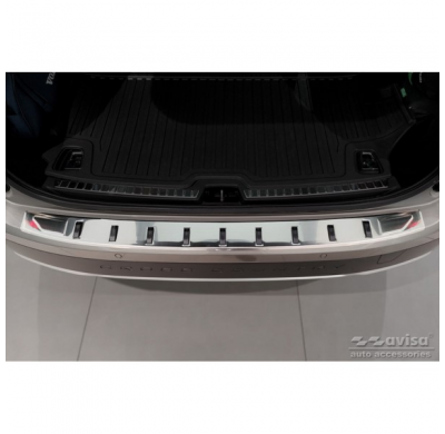 Protector de parachoques trasero de acero inoxidable para Volvo V90 II 2016- (incl. Cross Country) 'STRONG EDITION'