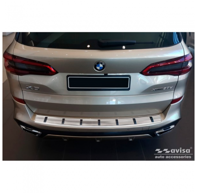 Protector de parachoques trasero de acero inoxidable apto para BMW X5 (G05) M-Sport 2018- 'STRONG EDITION'