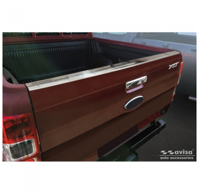 Protector de portón trasero de acero apto para Ford Ranger 2011-2022 - Plata