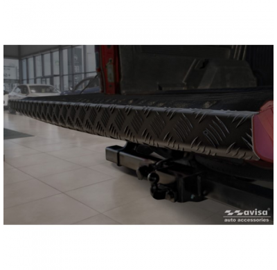 Protector de portón trasero de aluminio apto para Ford Ranger 2011-2022 - Negro