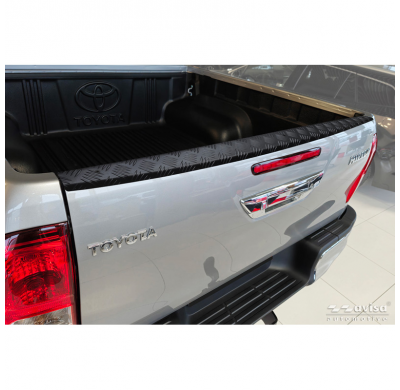 Protector de parachoques trasero Avisa de acero inoxidable negro, para Mercedes Clase E