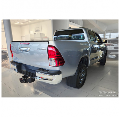 Protector de parachoques trasero Avisa de acero inoxidable negro, para Mercedes Clase E