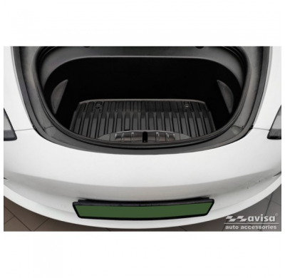 Protectores de acero para maletero delantero (Frunk) adecuados para Tesla Model 3 2019-2023 - Negro