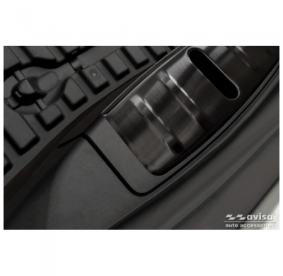 Protectores de acero para maletero delantero (Frunk) adecuados para Tesla Model 3 2019-2023 - Negro