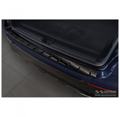 Protector de parachoques trasero de acero inoxidable negro para Mercedes GLC (X253) 2015-2019 y Facelift 2019- 'STRONG EDITION'