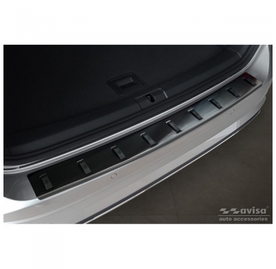 Protector de parachoques trasero de acero inoxidable negro para Volkswagen Golf VII Variant Facelift 2017-2019 (incl. R-Line) 'S