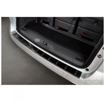 Protector De Parachoques Trasero De Acero Inoxidable Negro Adecuado Para Volkswagen Multivan T7 2021- 'Strong Edition'