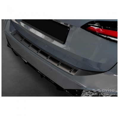 Protector de parachoques trasero de acero inoxidable negro adecuado para BMW Serie 2 (U06) Active Tourer (incl. paquete M) 2021-