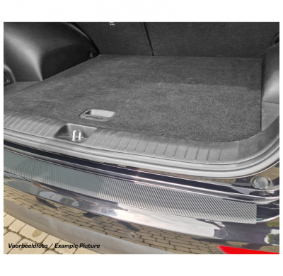 Lamina adhesiva protectora de parachoques trasero a medida, para Hyundai i40 CW 2011- - Efecto carbono