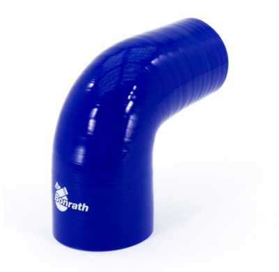 Bonrath Tuberia Silicona Reductora 90 Grados Elbow - Largo:50mm - ø70>57mm Bonrath