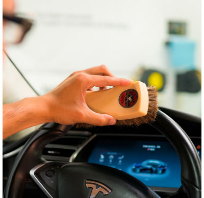 Cepillo de limpieza para cuero de pelo de caballo sintético de cerdas largas de Chemical Guys