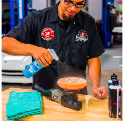 Almohadilla de corte Chemical Guys Hex-Logic Quantum, mediana-pesada, naranja (6,5 pulgadas)