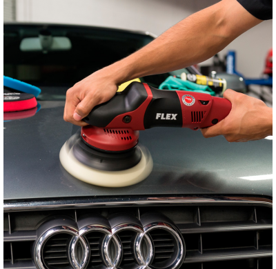 Almohadilla de pulido Chemical Guys Hex-Logic Quantum Light-Medium blanca (6,5 pulgadas)