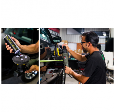 Disco de acabado Quantum Hex-Logic de Chemical Guys, negro (6,5 pulgadas)