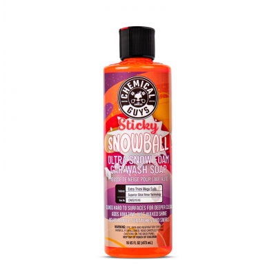 Limpiador de autos con espuma de nieve Sticky Snowball de Chemical Guys (473 ml)