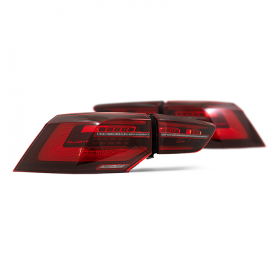 Juego de luces traseras LED adecuadas para Volkswagen Golf VIII 2020- excl. Variante - Rojo/Humo - incl. Luz de marcha dinámica