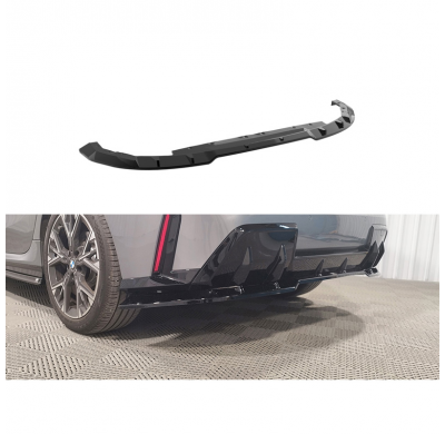 Faldón de parachoques trasero Motordrome (difusor) compatible con BMW Serie 1 (F70) M-Sport (excepto M135) 2024- (ABS negro bril