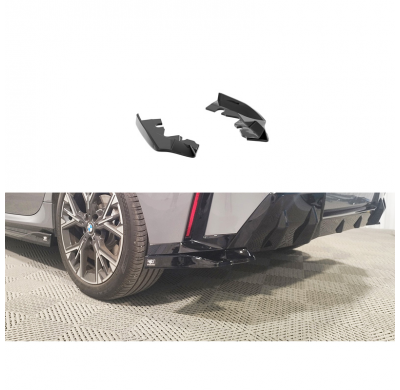 Faldones de parachoques trasero Motordrome (esquinas) compatibles con BMW Serie 1 (F70) M-Sport (excepto M135) 2024- (ABS negro