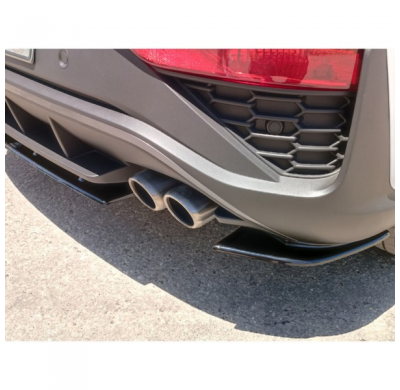 Faldón Del Parachoques Trasero Para Hyundai I30 Iii Hatchback N/N-Line Facelift 2020- (Abs Glossy Black)