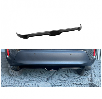 Faldón de parachoques trasero (difusor) apto para Toyota Yaris Cross 2020- (ABS negro brillante)