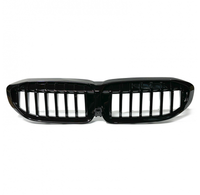 Parrilla negra totalmente brillante adecuada para BMW Serie 3 G20/G21 2019- excl. LCI