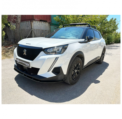 Juego de faldones laterales para Peugeot 2008 II 2019- (ABS negro brillante)