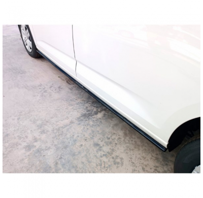 Set faldones laterales aptos para Volkswagen Caddy V Furgón/MPV 2021- (ABS negro brillo)