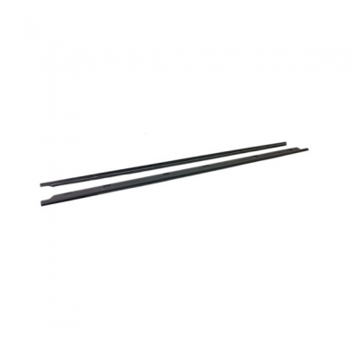 Set faldones laterales aptos para Volkswagen Caddy V Furgón/MPV 2021- (ABS negro brillo)