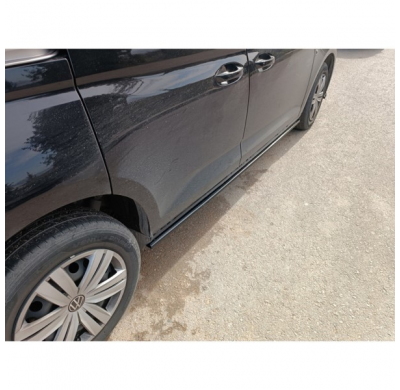 Set faldones laterales aptos para Volkswagen Caddy V Furgón/MPV 2020- (ABS negro brillo)