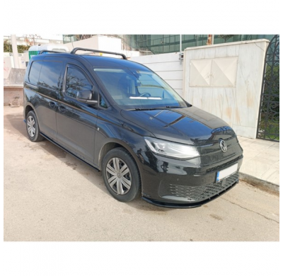 Set faldones laterales aptos para Volkswagen Caddy V Furgón/MPV 2020- (ABS negro brillo)